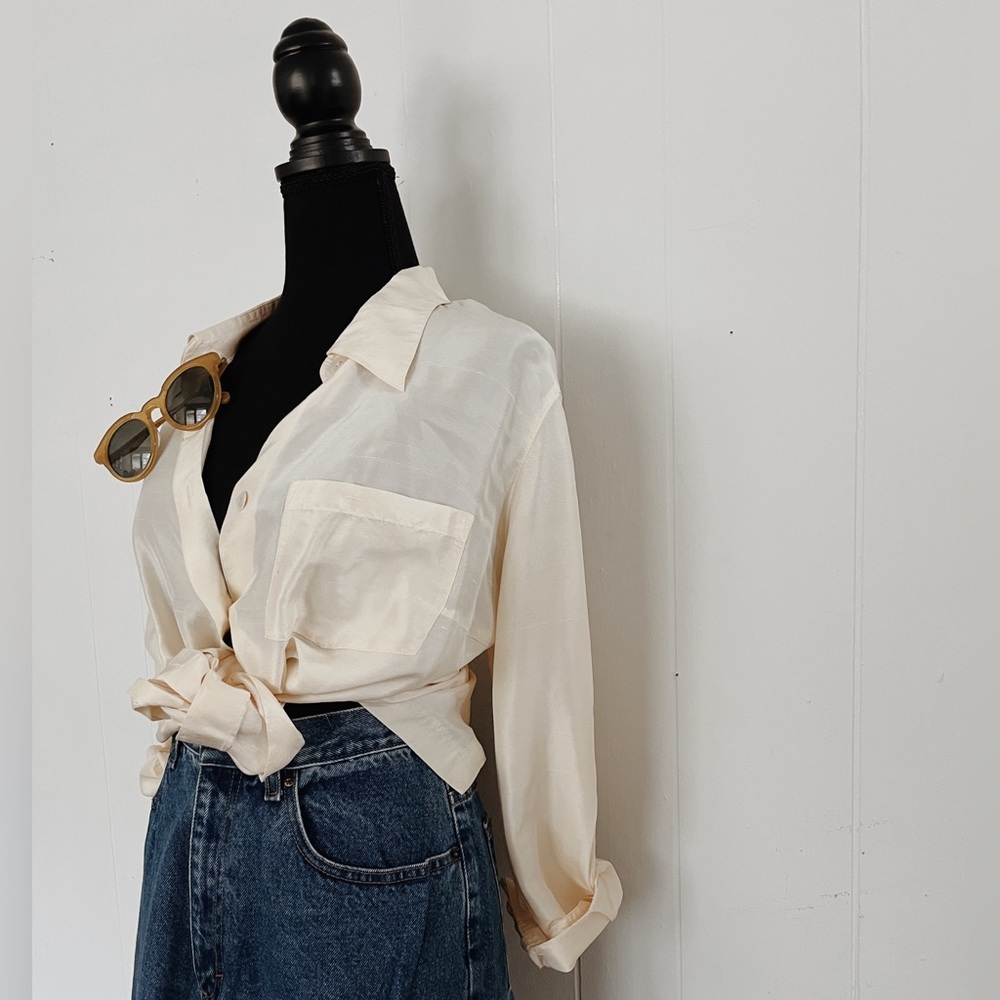 Silk Button Up